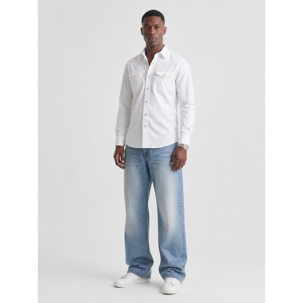 Ralph Lauren Shirt White Button Down 100% Cotton Size Small(10-b68)